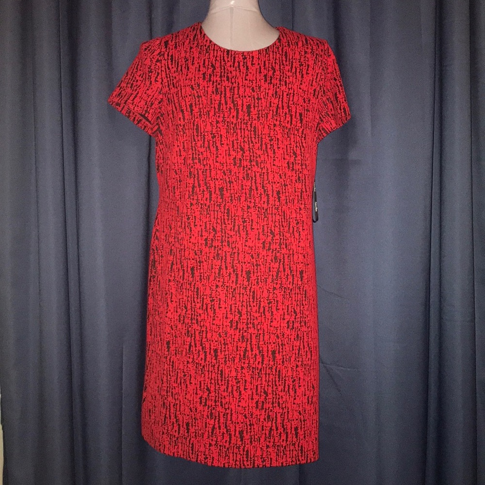 Black and Red Calvin Klein Dress